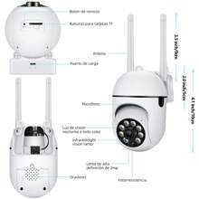 La configuración de la sala de seguridad opcional de la sala de seguridad de la cámara de doble frecuencia 5G se utiliza para PTZ externos e internos externas, monitoreo automático, alarma de color, alarma de color y visión de 360 ​​grados, sistema de cámara de vigilancia de seguridad del hogar admite un sonido de dos vías, 5G red de red 5G, 5G red Sistema El sistema de audio de dos vías, Monitoreo móvil La grabación de la noche humana en la visión nocturna por la noche, grabación de video durante todo el día, monitoreando al bebé, anciano, ancianos y mascotas - Tipo de Enchufe A USA (110-127V) - Ver 5