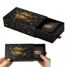 Happy Birthday Surprise Gift Box Explosion For Money -10 Pcs Pop Up Exploding Box With Confetti - Birthday Money Box For Cash Gift Funny - Folding Bouncing Gift Box Pink For Wife Mom Friend Women - Birthday Bounce Box - View 11