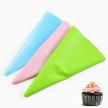 Saco para Confeitar de Silicone Reutilizável Confeitaria Confeiteiro Cozinha Decoração Cupcake Bolo - Multicolorido - Visão 7