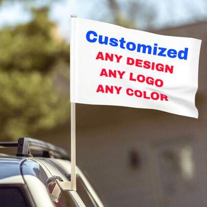 Benutzerdefinierte Auto Flagge - Entwerfen Sie Ihre eigenen Auto Flaggen, Benutzerdefinierte Flaggen, Banner, 30x45cm 12x18 Zoll Drucken Sie Ihr eigenes Logo/Design/Wörter für Auto Dekoration, patriotisch, Sportveranstaltungen, Paraden, türkis, multifunktional, schnell trocknend, wasserdicht, schimmelresistent, wiederverwendbar, dekorativ, niedlich, stilvoll, exquisit, niedlich, ordentlich, hochwertig, modern, personalisiert, einzigartig, ideale Geschenke für ihn, ideale Geschenke für sie, Küche, Esszimmer, Badezimmer, Wohnzimmer, Schlafzimmer, Schule, Büro, Teeraum, Zuhause, Garten