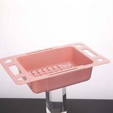 高品質1入廚房水槽過濾網籃，可擴展多功能水果蔬菜清洗籃，碗碟排水架，塑料收納架，家庭收納用品，廚房配件，浴室配件 - 彩色 - 查看 6