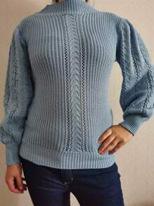 Women Sweaters - 藍色 - 查看 1