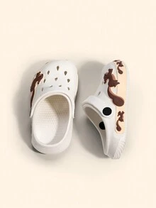 1 Pair Boys' Casual Comfortable Flat Squirrel Decor Breathable Sandals, Suitable For Summer - White - View 2