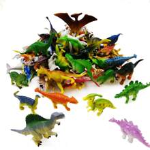20/50pcs Plastic Dinosaur Figures Toys, Mini Dinosaur Toys Set, Dinosaur Birthday Party Favors, Dinosaur Cupcake Toppers (Random) - Multicolor - View 6