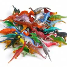 20/50pcs Plastic Dinosaur Figures Toys, Mini Dinosaur Toys Set, Dinosaur Birthday Party Favors, Dinosaur Cupcake Toppers (Random) - Multicolor - View 3