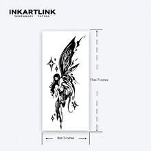 INKARTLINK Revolutionary Technology Tattoo, Semi-Permanent Tattoo, , Temporary Tattoo, Long-Lasting, Fake Tattoo, Waterproof, Authentic Tattoo Look, Vegetal, Magic Ink Tattoo - Black - View 5