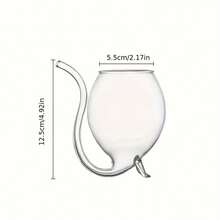 1pc Creative Transparent Glass Vampire Wine Cocktail Glass, Suitable For Daily Use - Clear - View 9