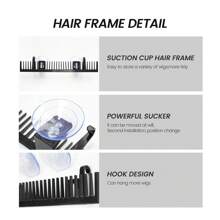 1 件接发架接发衣架桌面接发架假发收纳架接发展示架轻质接发工具用于头发造型编织