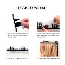 1 件接发架接发衣架桌面接发架假发收纳架接发展示架轻质接发工具用于头发造型编织