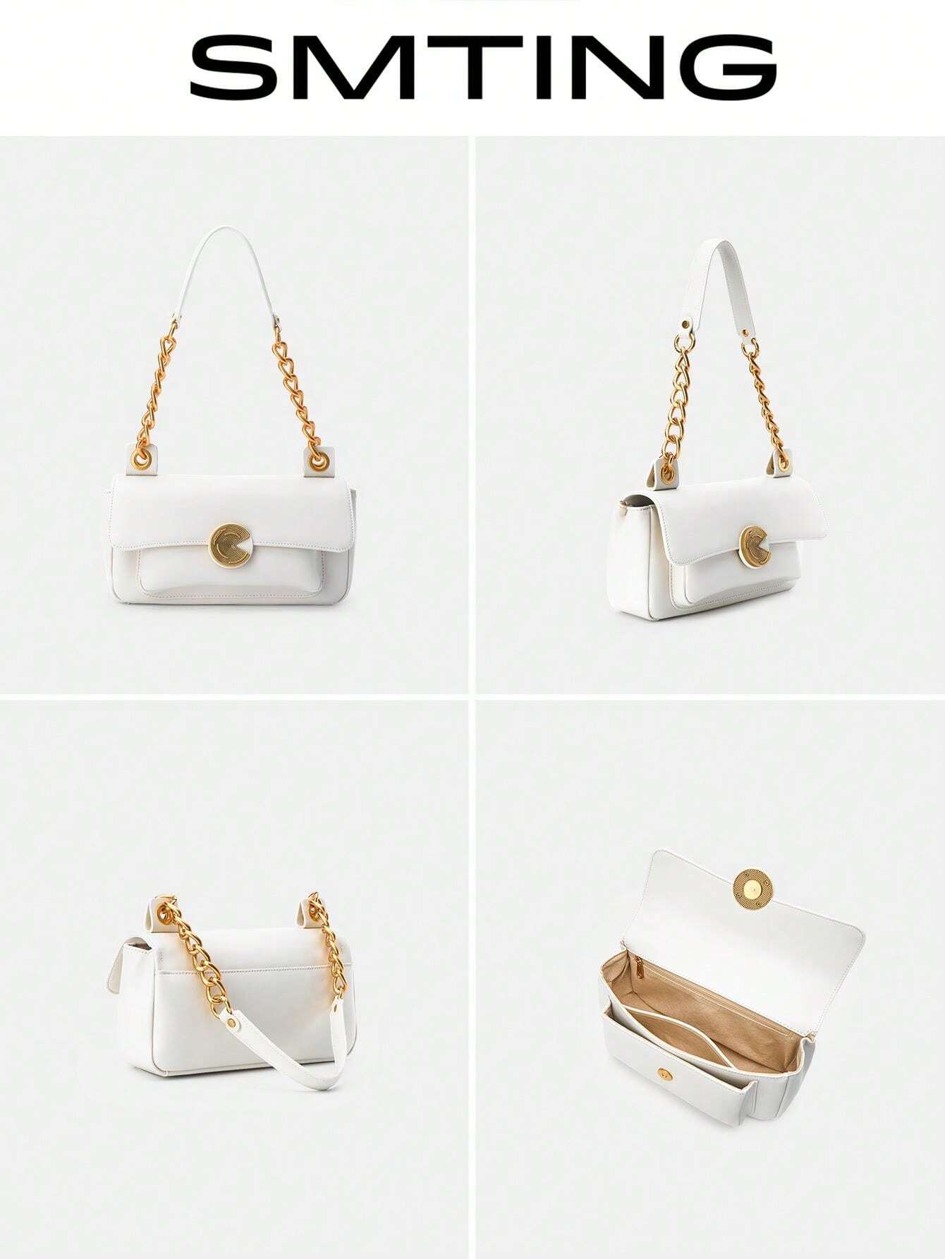 SMTING Versatile HighQuality Original Design Chain Strap Square