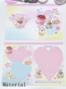 10PCS Korean Ins Fashion Cute 3-Inch Photo Card Back Card Foldable Card Holder Original Ins Folding Card Packaging Material Card Set Card Delivery Message Card Gift Packaging Card Greeting Card Campus Supplies Student Stationery,Funny,Gift Card Back To School,Valentine,Wedding,Mother's Day,Mom's Gift,Back To School,School Supplies - Multicolor - View 15