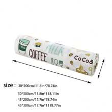 1 Roll Of PVC Printed Mat, Can Be Used To Cut Cabinet Lining With Non Adhesive Anti Slip Mat, Refrigerator Lining With Anti Slip Cabinet Lining With EVA Waterproof Cabinet Lining With Bathroom, Kitchen, And Pantry. - Blue and White - View 4