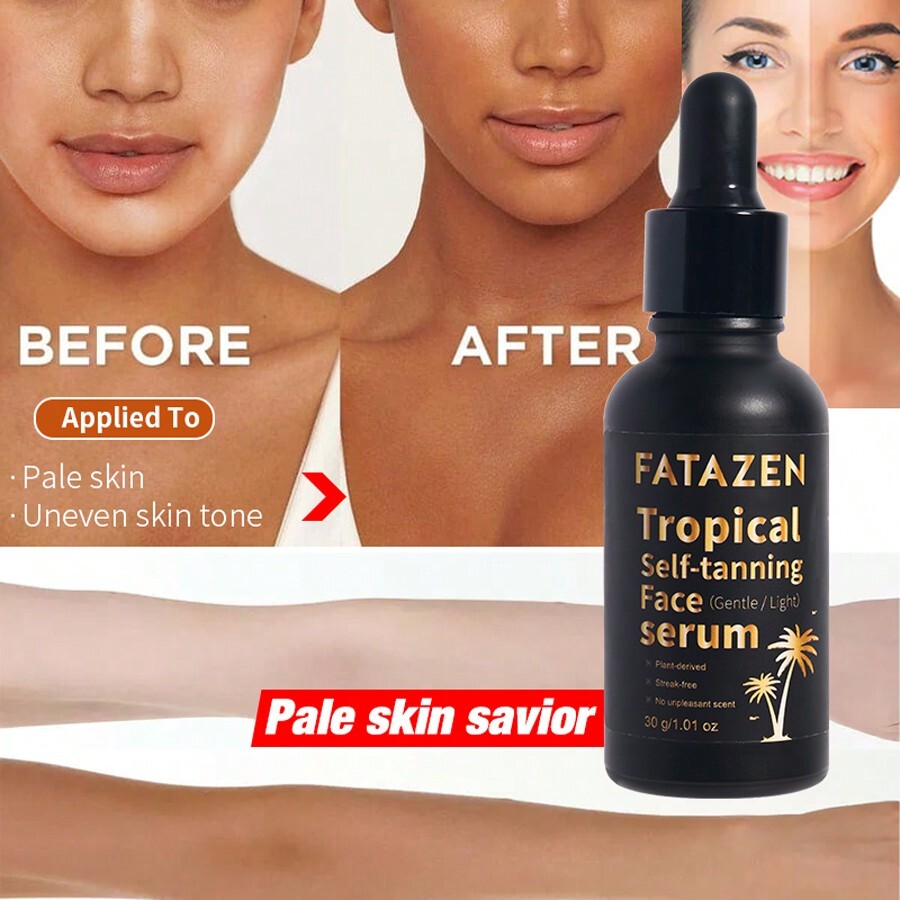 30ml Self Tanner Serum 30DHA Essence Drops Solarium Body Skincare