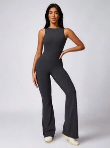 MASKERT Mono deportivo sin mangas para mujer para el yoga y ejercicio, de secado rápido y con estiramiento alto