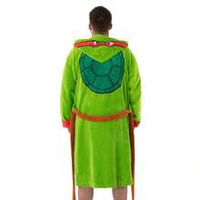 Teenage Mutant Ninja Turtles Mens Raphael Robe (Green) - Army Green - View 2