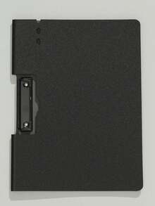 A Black Horizontal Board Binder Folder, Pp Foam Board Binder File Folder Vertical Horizontal Board Binder Data Book Paper Organizer Folder Padded Board Book - Black - View 2