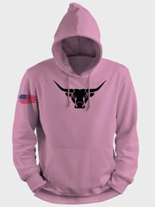 W.R. RIBEIRO Men Hoodies - Baby Pink - View 1