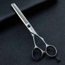 5.5/6.0 英寸 Univinlions 哑光银 440C 日本美发剪刀打薄剪刀理发店专业理发剪刀狗狗美容剪刀宠物美容剪刀，返校、旅行度假必备，女士发饰