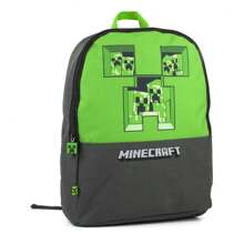 Minecraft Pixel Creeper Backpack (Grey/Green) - Grey/Green - View 3