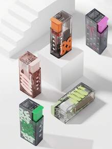 1 pieza caja portátil de almacenamiento de hilo dental, soporte portátil para hilo dental creativo para uso doméstico, contenedor de hilo dental automático premium para llevar, caja de hilo dental reutilizable, suministros para el hogar - Multicolor - Ver 13