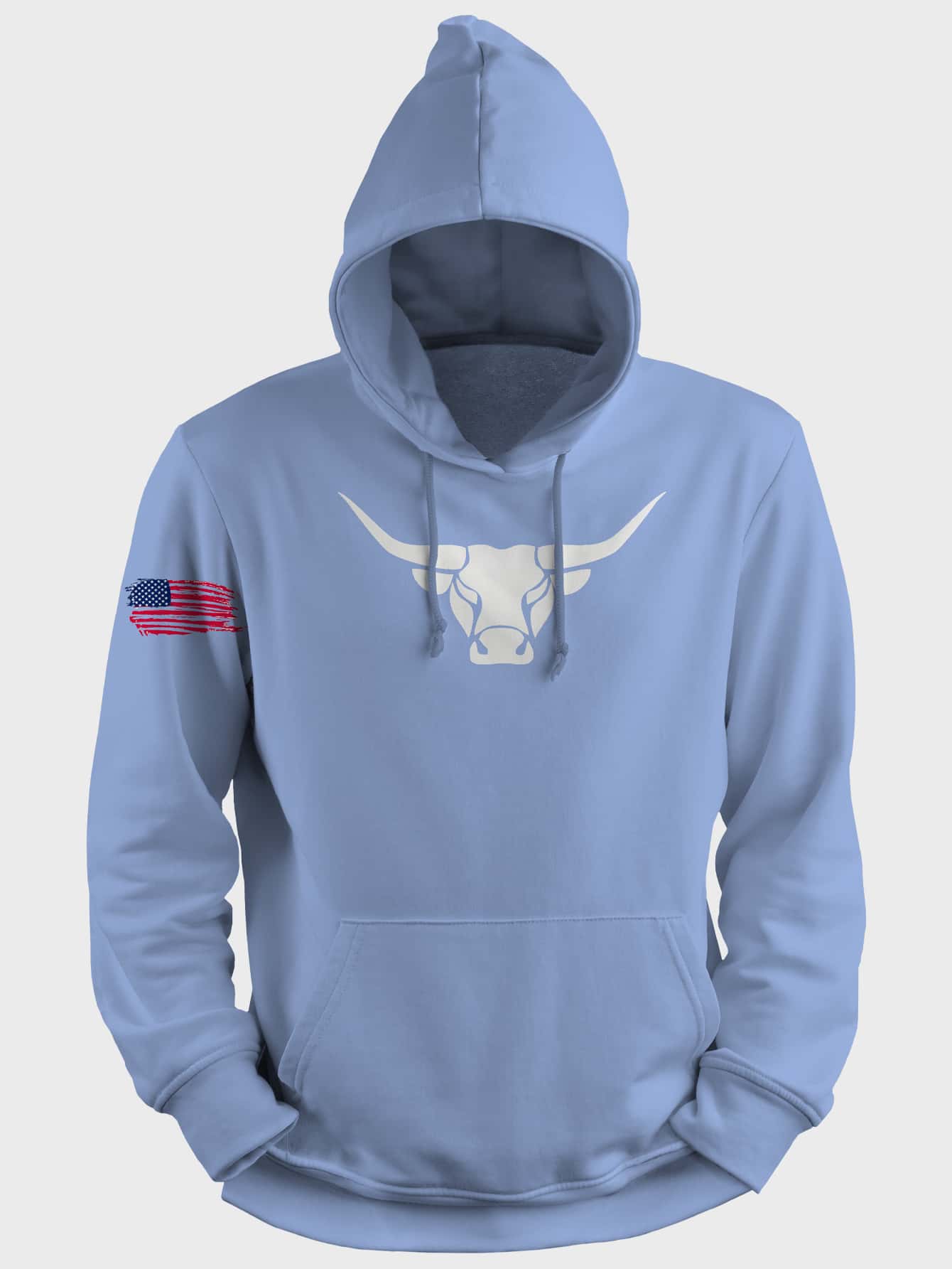 W.R. RIBEIRO Men Hoodies - Baby Blue - View 1
