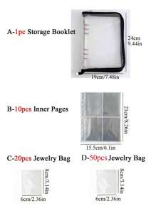 1/10/20pcs Portable Jewelry Organizer Back To School