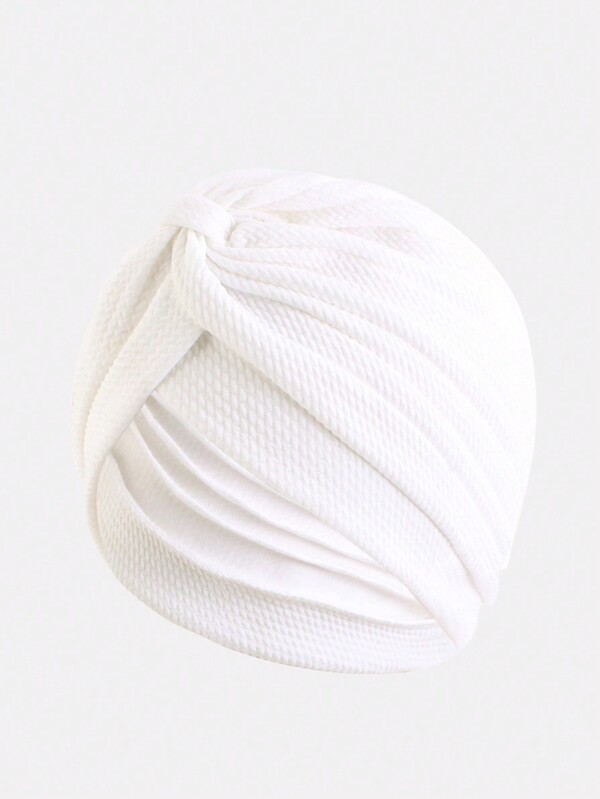 1 Peça Touca Turbante Vintage Fashion Trançada Elástica Cruzada para Cabeça