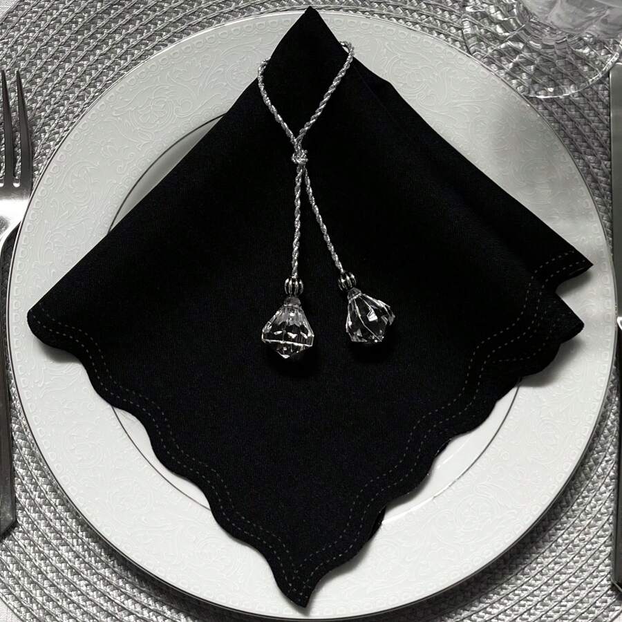 Table Napkins - Black - View 1