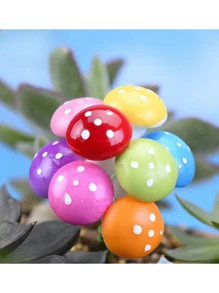 8 Màu 8/16 Cái Nấm Thông Gió Trong Vườn Nấm Mini Micro Nhỏ Màu Nấm Nhà Búp Bê Mini Nhà Búp Bê Cổ Tích Cảnh Quan Vườn Bọt Nấm Đồ Trang Trí Cắm Nấm Mini DIY - Nhiều màu - Xem 2