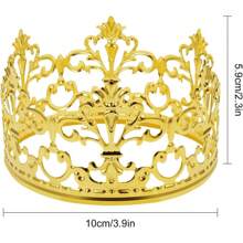 1pc Alloy Bridal Crown, Princess Tiara For Birthday, Wedding Party Decoration, Flower Bouquet Accessorize For Valentine's Day, Women's Day, Mother's Day
