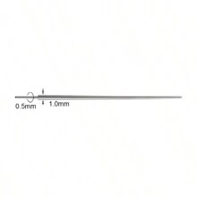 1 Pc Stainless Steel Insertion Taper Pin Threadless Push Pin Screw Connect Piercing Tools 20G 18G 16G 14G G23 Titanium Hypoallergenicity - Silver - View 8
