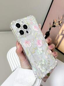 1个简约高透明TPU四角防摔插卡式手机壳，兼容、红米、三星Galaxy、Pixel等手机，国际版，非国内版 - 彩色 - 查看 4