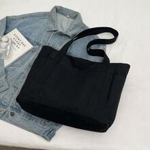 男士帆布包 单肩包/手提包/托特包 多口袋公文包 背包 工作或学校用 夏季大学包 爸爸新生 书包 多功能宿舍 圣诞尖叫手提包 便携时尚休闲 男朋友礼物 手拿包 度假趣味礼物 礼品 胸包 露营旅行包 行李袋 返校 沙滩包 单肩包 夏季包 春假男士包 黑色包 徒步旅行包 周末包 旅行必备品 大包 购物袋 沙滩包 大型学校用品 - 黑色 - 查看 6