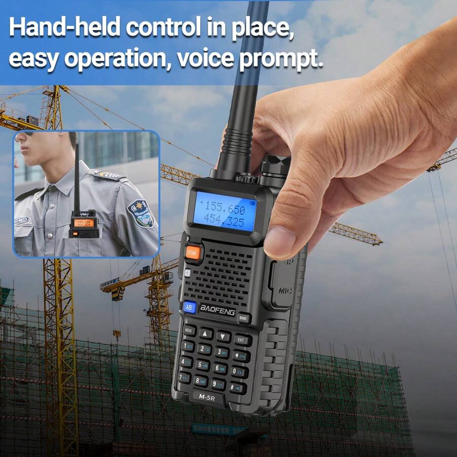 Baofeng Talkiewalkie Baofeng M5R longue portée avec prise USB, copie de fréquence radioamateur