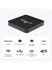 MXQ Pro 5G 4K (Android 11.1) 2gb/16gb Android TV Box para TV por Internet 2.4G/5G - Negro - Ver 7