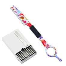 univinlions 7" Thinning Razor Straight Salon Hairdresser Razor Hair Cutter Barber Cutting Shears Knife Thinner Hairdressing Scissors,Hair,Travel,Hair Products,Hair Tools,Hair Stuff,Barber,Barber Accessories,Barbershop,Hairdressing Equipment - Multicolor - View 14