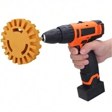 4'' Rubber Eraser Wheel Car Decal Remover Car Sticker Caramel Pneumatic Removal Wheel Tool Kit Wheel Decal Eraser - Yellow - View 5