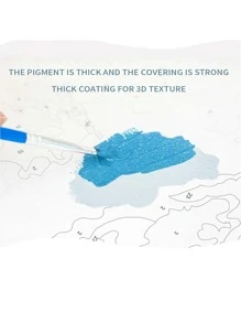 Lindo kit de pintura al óleo personalizada con tema de animal de dibujos animados, conjunto artístico de pintura al óleo para la decoración del dormitorio y la pared, el mejor regalo para amigos, 40x50cm