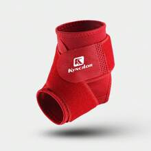 Kyncilor 1入組調節型壓縮踝關節支持護具，黑藍紅色適用於男女，尼龍帶踝關節保護，適用於籃球、排球、滾輪溜冰、騎行、健身、戶外運動、踝關節保護 - 彩色 - 查看 9
