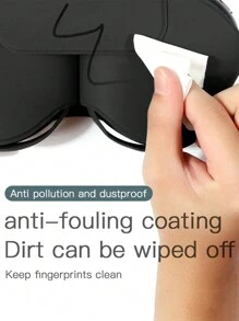 1pc Bluetooth Headset PU Leather Carrying Case, Compatible With Apple Max Protective Cover - Black - View 3