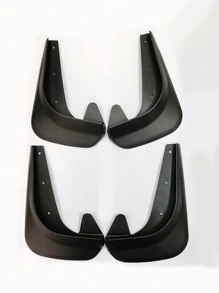 4pcs Black Universal Soft Rubber Mud Flaps For Cars, SUVs, Tire Splash Guards, Fender, Mud Flaps - Black - View 7