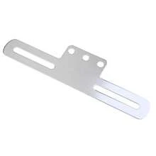 Soporte de placa de matrícula de motocicleta, marco de placa de número de luz trasera, para motocicletas Cafe Racer, Old School, Bobber, Touring, Dirt Bike - Plateado - Ver 9