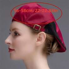 1頂新款透氣丹寧貝雷帽，可調節廚師侍者帽，奶茶咖啡工作廚師帽，男女適用的餐飲頭飾 - 彩色 - 查看 2