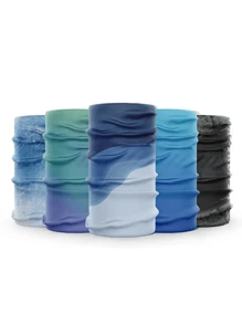 防晒冰丝围巾户外钓鱼骑行运动吸湿排汗多功能管状头巾滑雪面罩 - 彩色 - 查看 2