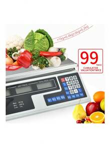 Commercial Digital Scale High Precision Food Fruit Vegetable Scale, Electronic Scale, High Precision LCD 40kg - Multicolor - View 5