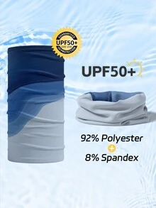 防晒冰丝围巾户外钓鱼骑行运动吸湿排汗多功能管状头巾滑雪面罩 - 彩色 - 查看 12