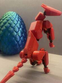 Juego de construcción de muñeco de perro de 13 articulaciones impreso en 3D, con figura de perro ajustable como juguete para alivio de estrés y decoración de habitación