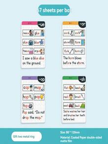 ĐỌC VÀ LÀM CHỦ Phonics Flash Cards - Công cụ học tập cho tiếng Anh Phiên âm tự nhiên Trường học, Học sinh, Văn phòng phẩm, Đồ dùng học tập - Nhiều màu - Xem 11