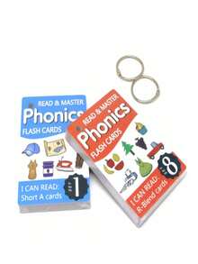 ĐỌC VÀ LÀM CHỦ Phonics Flash Cards - Công cụ học tập cho tiếng Anh Phiên âm tự nhiên Trường học, Học sinh, Văn phòng phẩm, Đồ dùng học tập - Nhiều màu - Xem 4