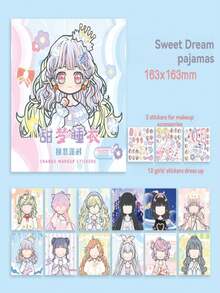 Princess Dress Up Sticker Book Toy For Girls, Children's Educational Toy, Sticker Drawing For Beautiful Girls' Makeup - Multicolor - View 6